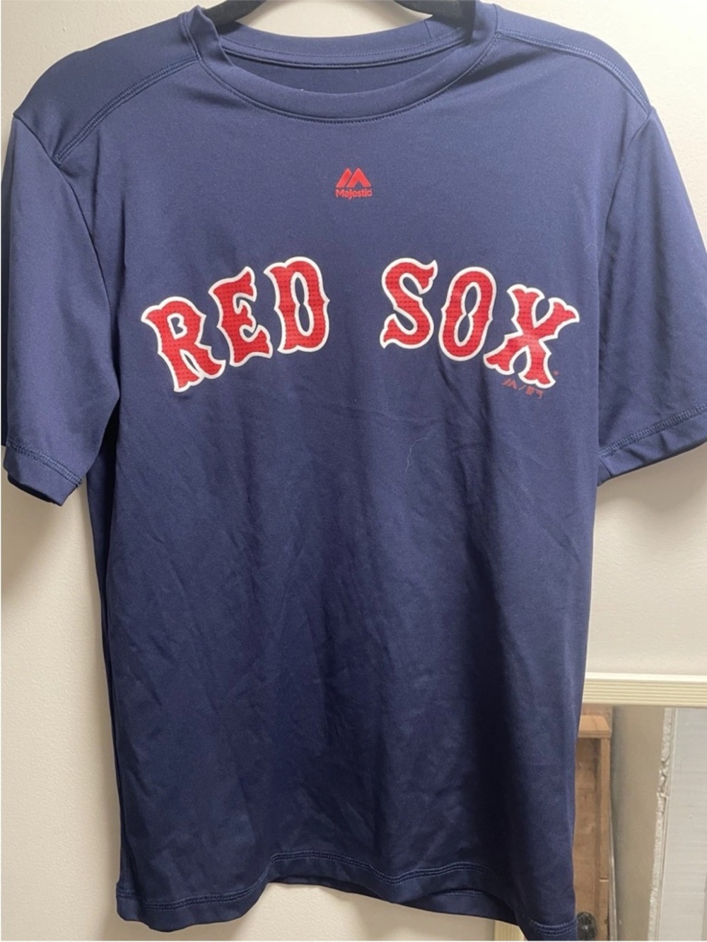 Majestic Navy Red Sox Graphic Short-Sleeve Tee